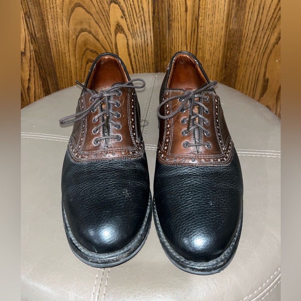 Men Allen Edmonds 8711 Dress Shoes Oxford Leather Formal Brown Black 10D Links